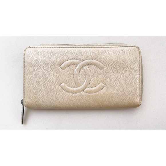 CHANEL Handbags - Chanel Caviar Long Zip-Around Wallet
